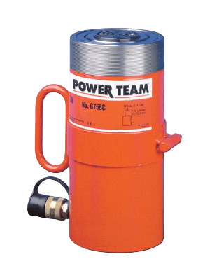 c serisi tek etkili yay geri dönüşlü yassı hidrolik kriko